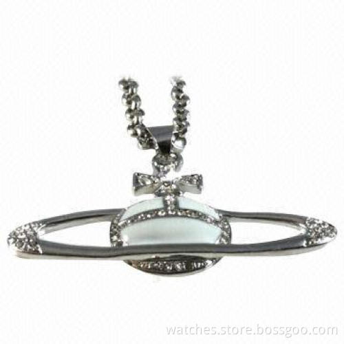 Fashionable Necklace, Chrome Plating, Pendant, Made of Zinc Alloy, Unique Jewelry, OEM/ODM Welcomed